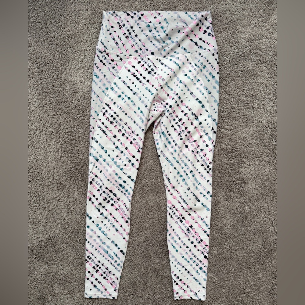 Fabletics Women's Patterned Leggings - Pink, Blue, Black